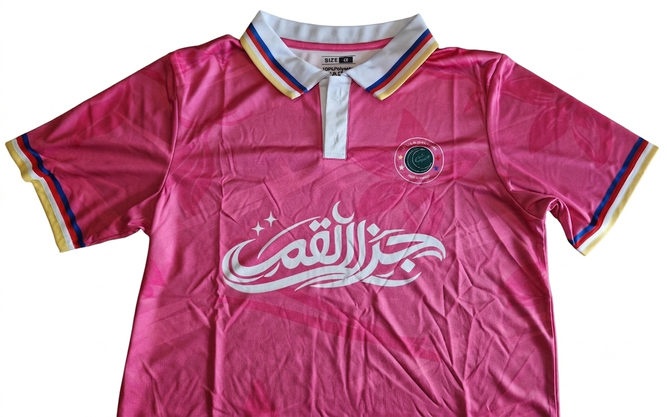 Maillot col Polo Rose Prestige- HÉRITAGE Les Îles aux Parfums Comores