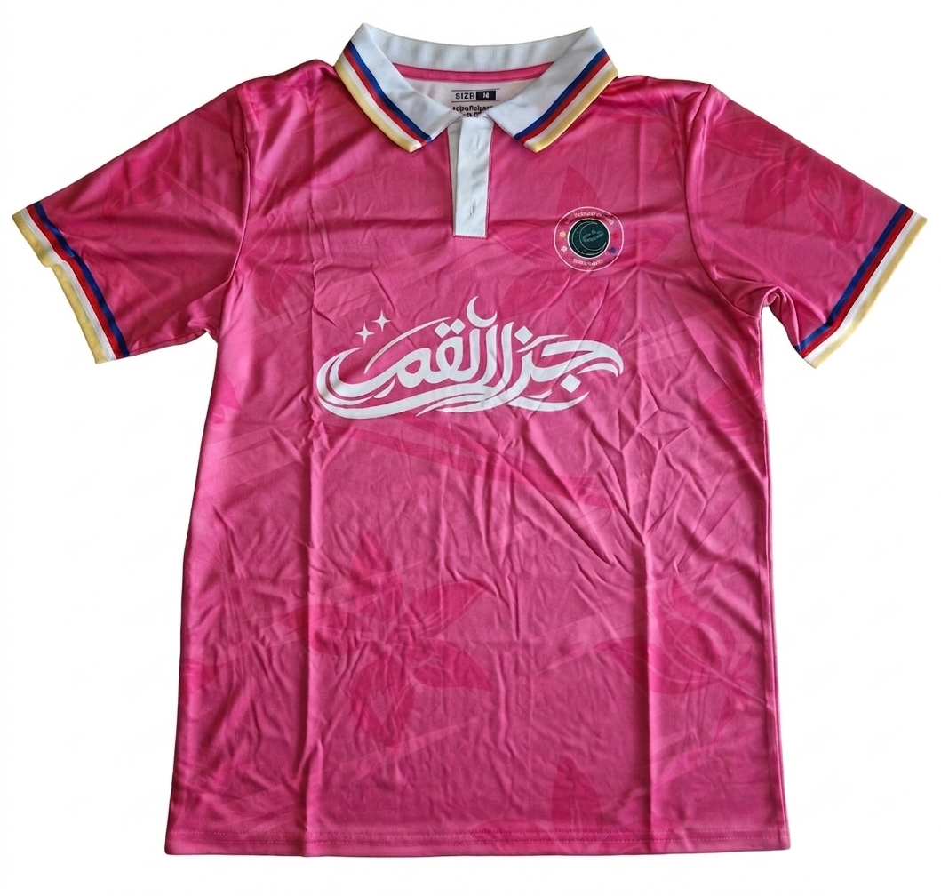 Maillot col Polo Rose Prestige- HÉRITAGE Les Îles aux Parfums Comores
