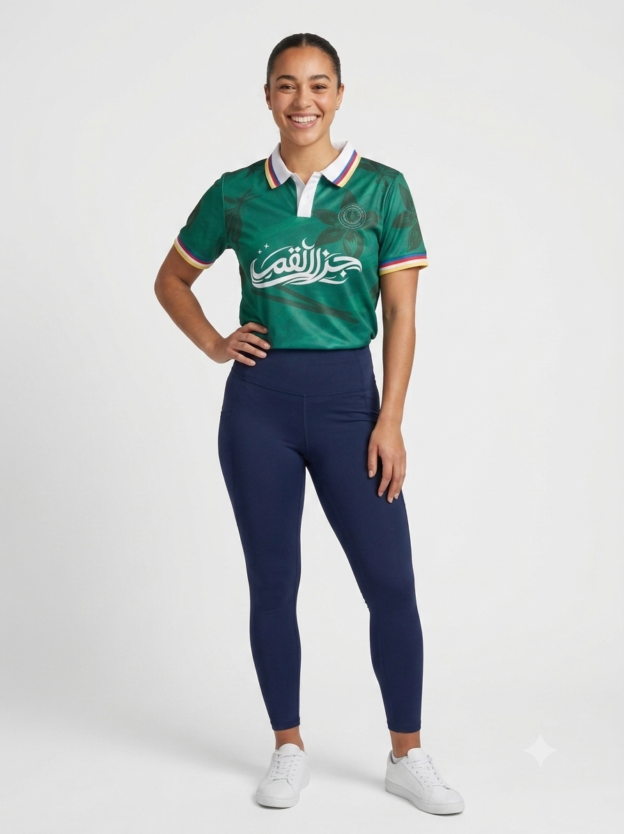Maillot col polo Vert Prestige – HÉRITAGE Comores les Iles aux Parfums